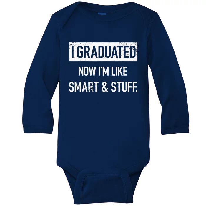 Funny College High School Graduation Senior Baby Long Sleeve Bodysuit