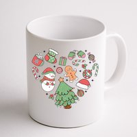 Festive Christmas Heart Holiday Coffee Mug