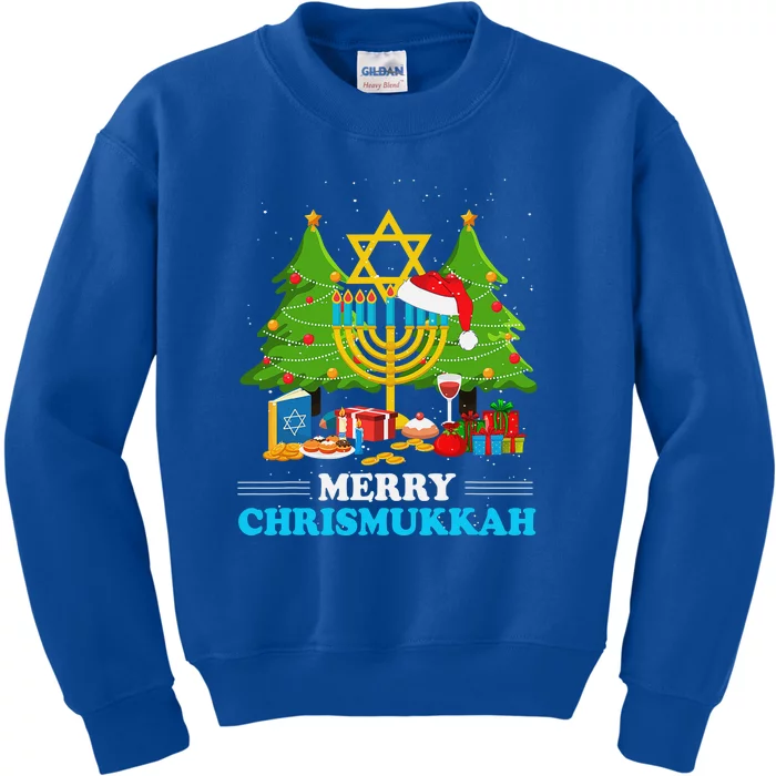 Funny Chrismukkah Happy Christmas Hanukkah Kids Sweatshirt