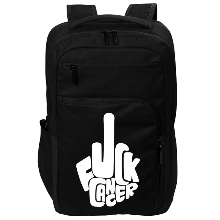 Fuck Cancer Handsign Impact Tech Backpack