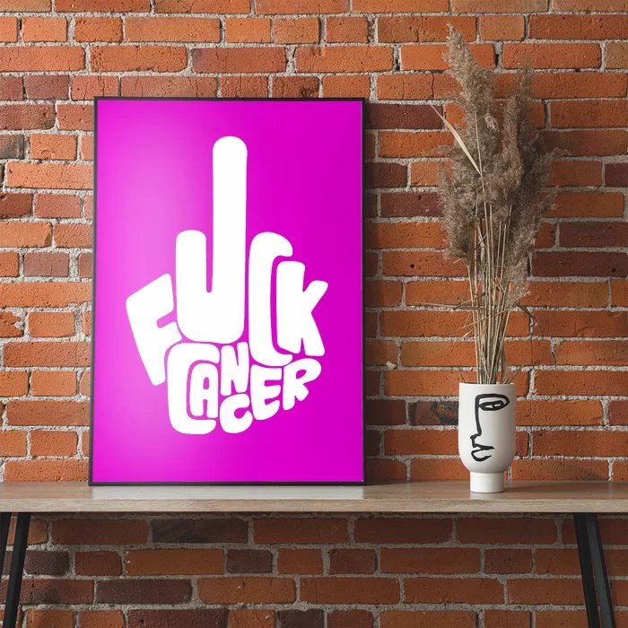 Fuck Cancer Handsign Poster