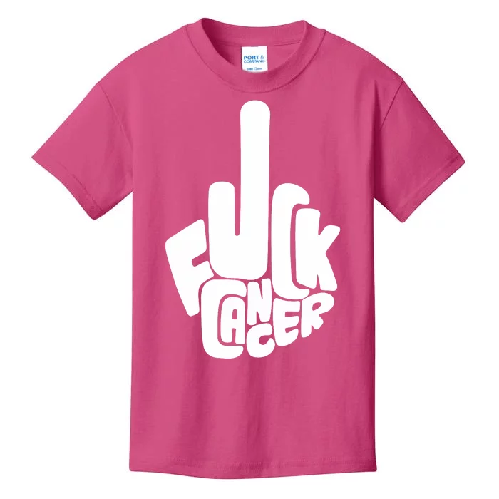 Fuck Cancer Handsign Kids T-Shirt