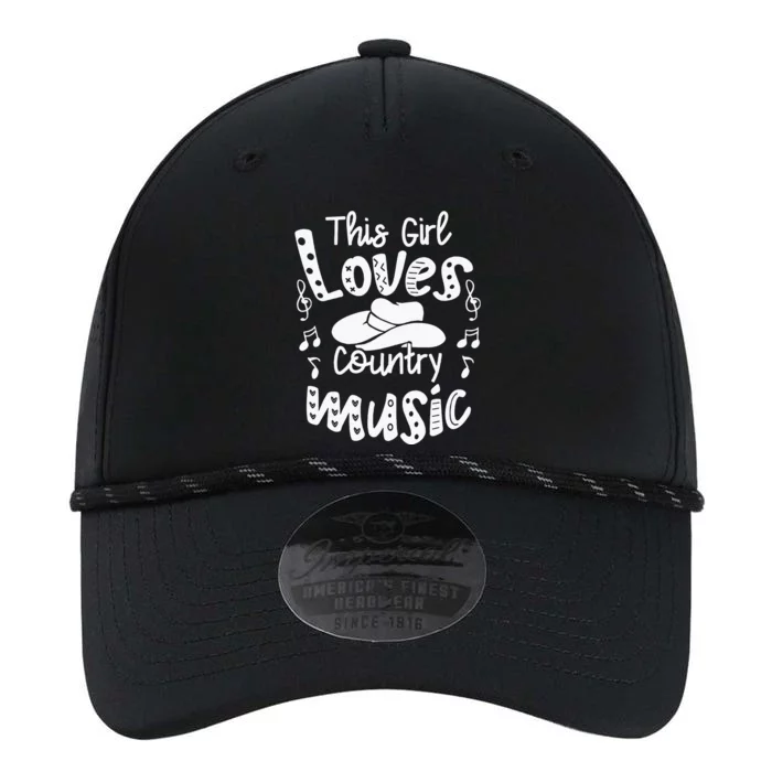 Funny Cowgirl Hat Music Lover This Girl Loves Country Music Performance The Dyno Cap