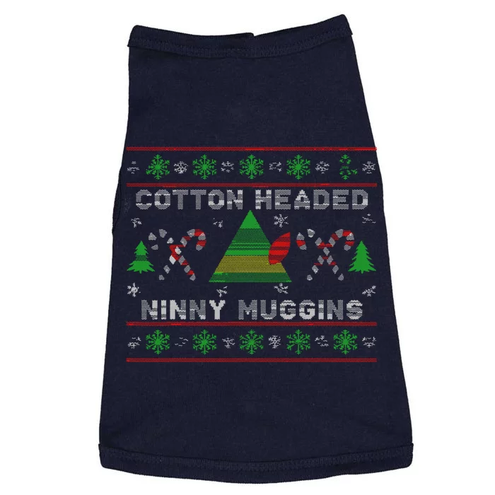 Funny Cotton Headed Ninny Muggins Elf Christmas Doggie Tank