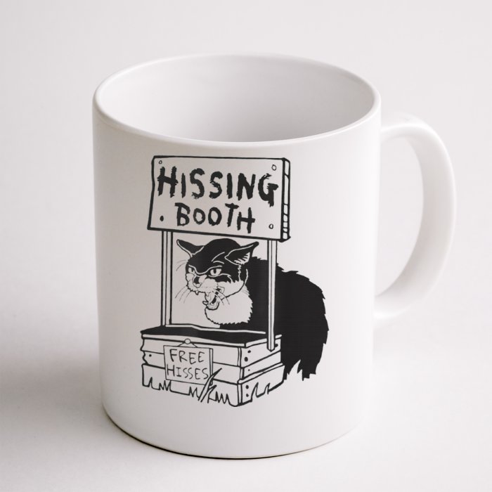 funny Cat Hissing Booth Free Hisses Front & Back Coffee Mug