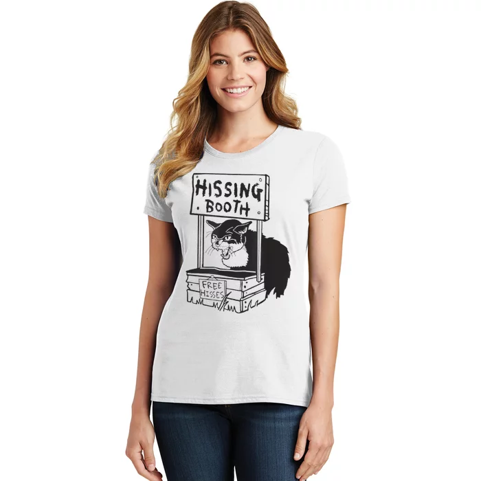 funny Cat Hissing Booth Free Hisses Women's T-Shirt