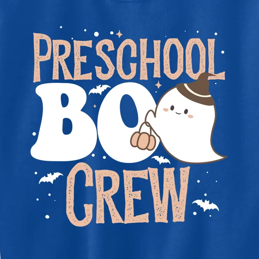 Funny Cute Halloween Preschool Boo Crew Costume Teacher Gift Kids Sweatshirt