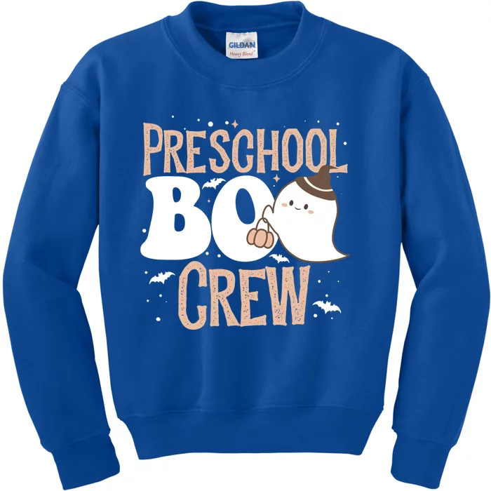 Funny Cute Halloween Preschool Boo Crew Costume Teacher Gift Kids Sweatshirt