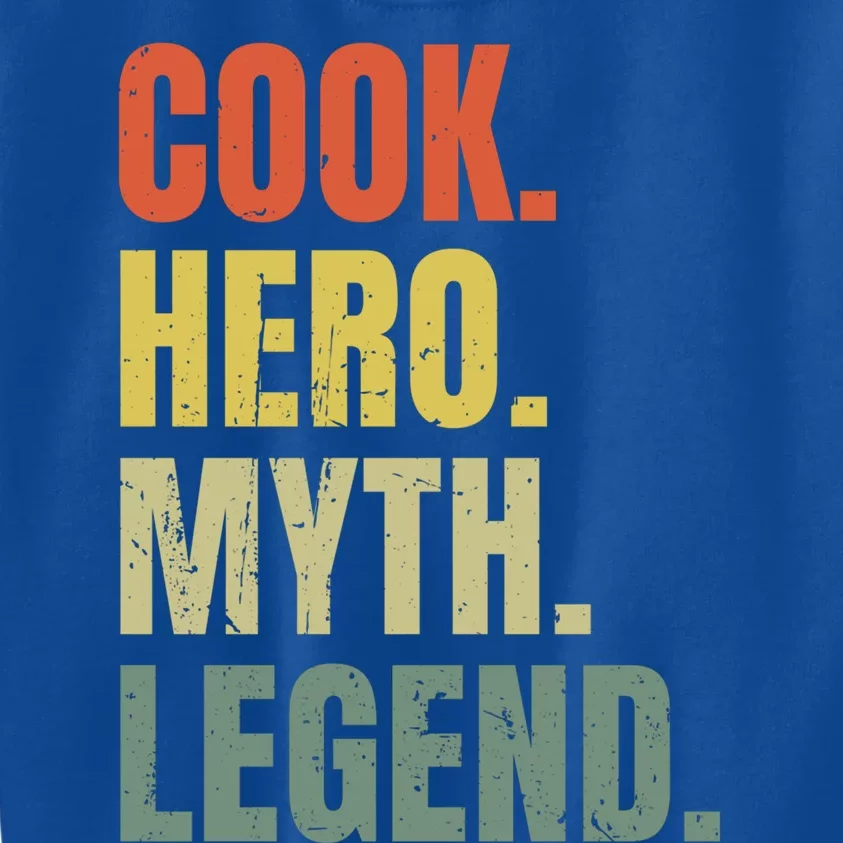 Funny Cook Hero Myth Legend Best Job Cook Gift Kids Sweatshirt