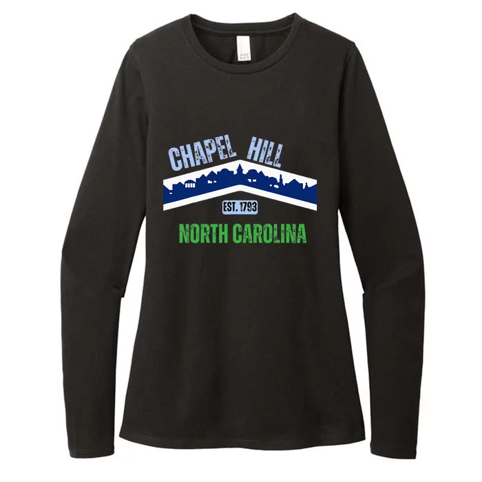 Flag Chapel Hill North Carolina Nc Vintage Womens CVC Long Sleeve Shirt