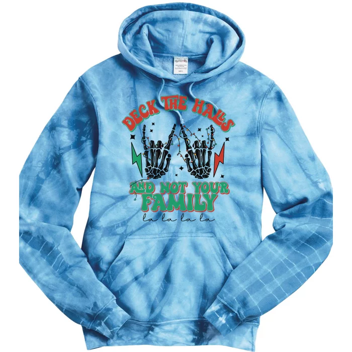 Funny Christmas Happy Holidays Tie Dye Hoodie