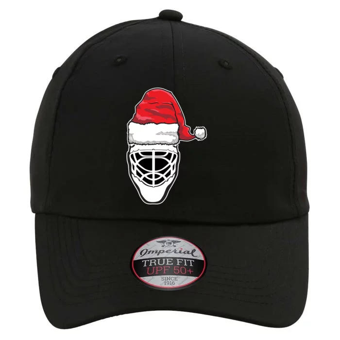 Funny Christmas Hockey Goalie Mask Santa Hat Xmas Gift The Original Performance Cap