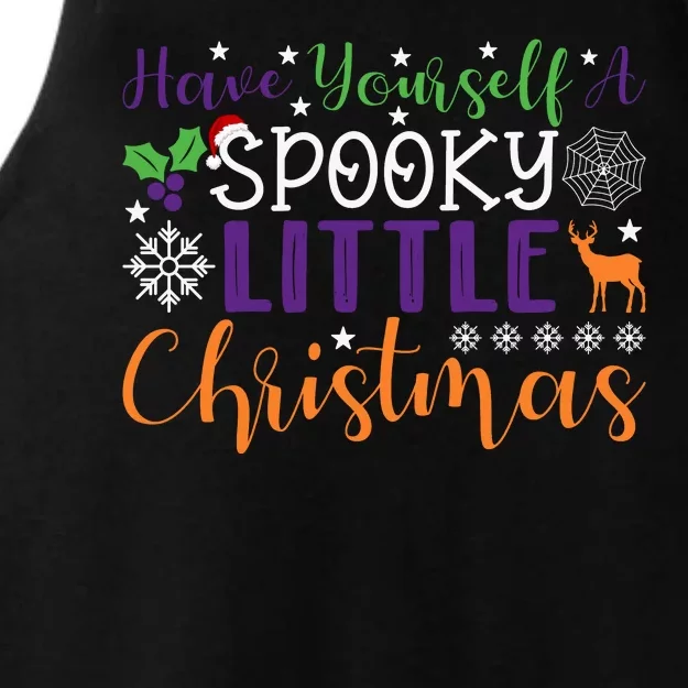 Funny Christmas Have Yourself A Spooky Little Christmas Spooky Goth Christmas Ladies Tri-Blend Wicking Tank