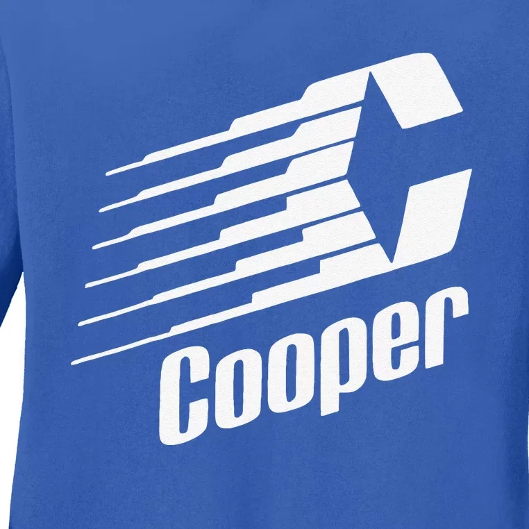 Funny Coopers Hockey Retro Player Sports Lovers Ladies Long Sleeve Shirt