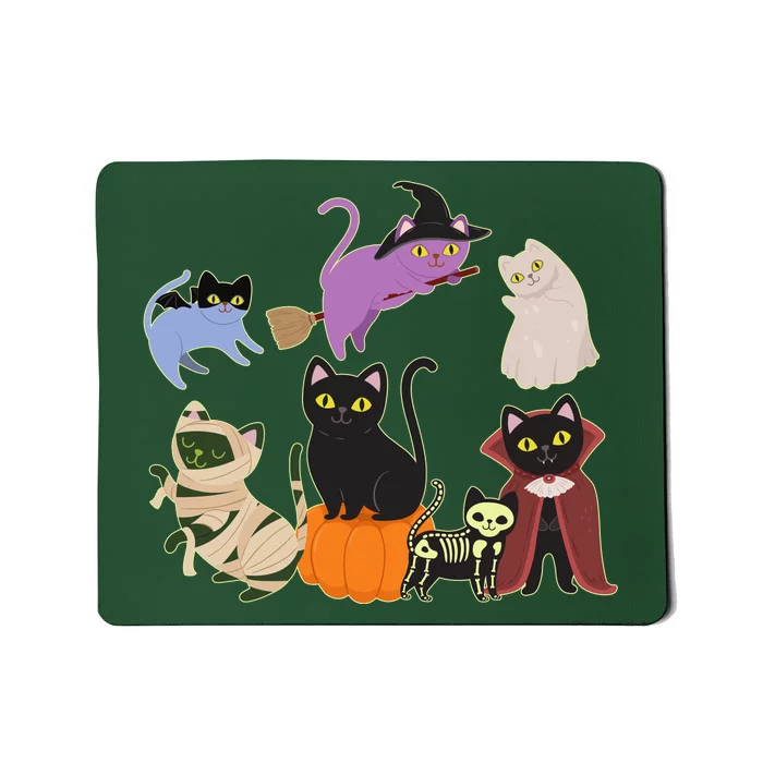 Funny Cute Halloween Costume Cats Kitties Mousepad