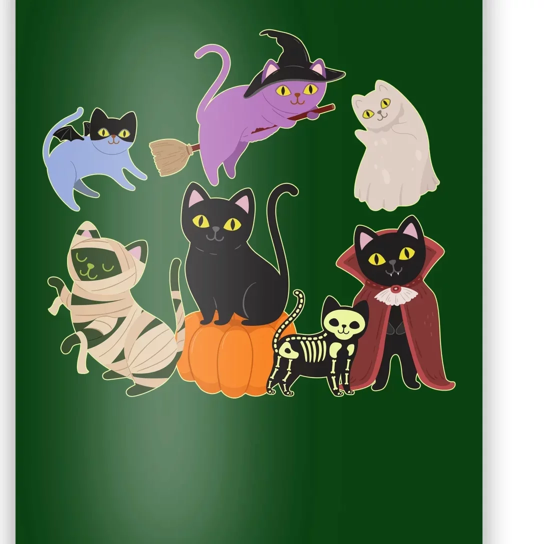 Funny Cute Halloween Costume Cats Kitties Poster