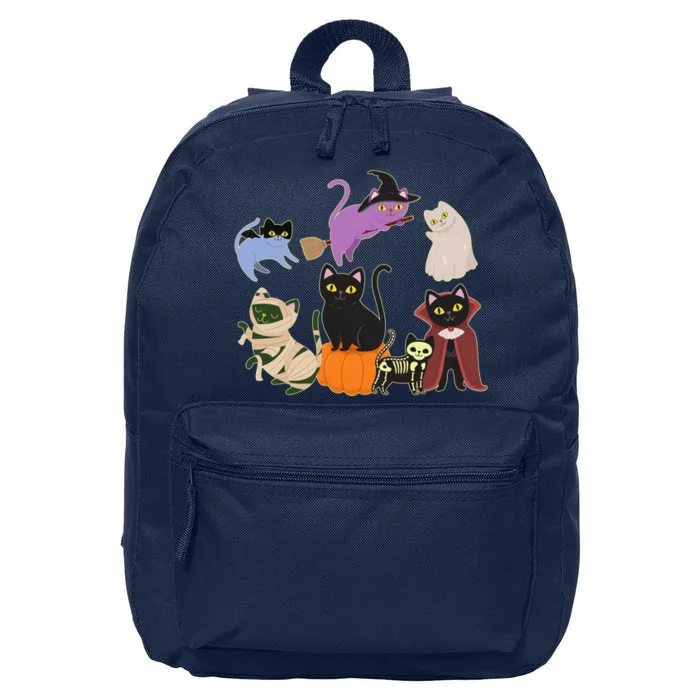 Funny Cute Halloween Costume Cats Kitties 16 in Basic Backpack