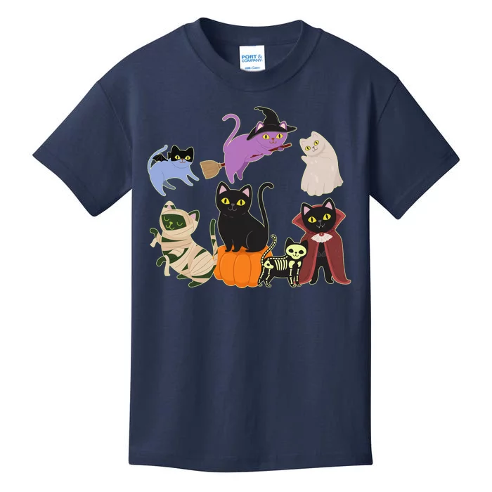 Funny Cute Halloween Costume Cats Kitties Kids T-Shirt