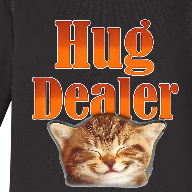 Funny Cat Hug Dealer Cute Kitty For Feline Fans Baby Long Sleeve Bodysuit