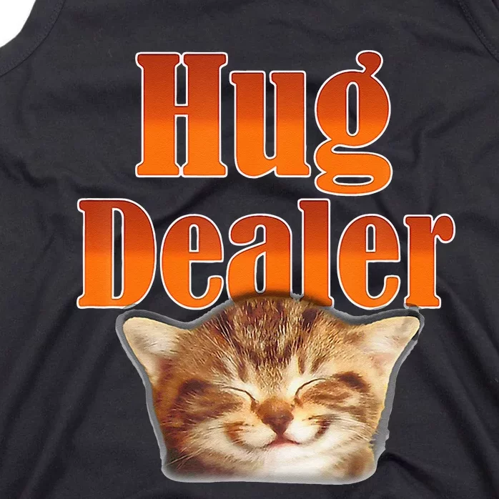 Funny Cat Hug Dealer Cute Kitty For Feline Fans Tank Top