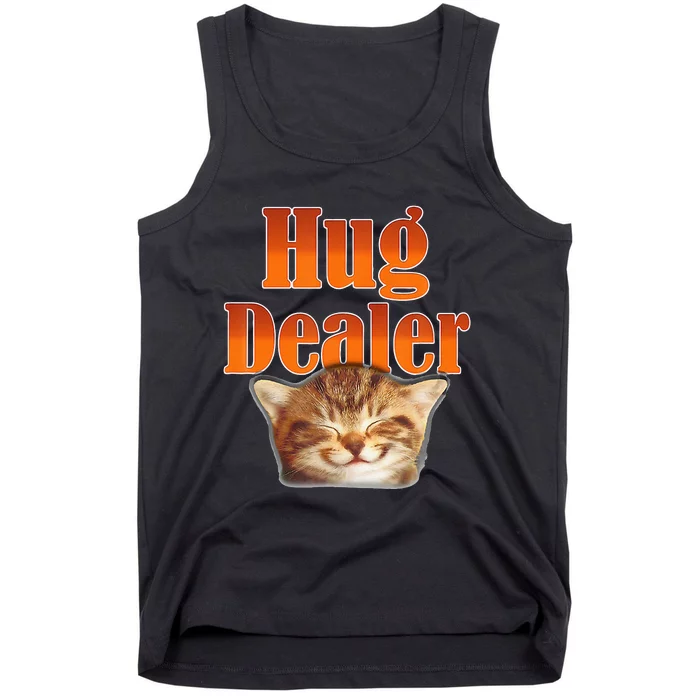 Funny Cat Hug Dealer Cute Kitty For Feline Fans Tank Top