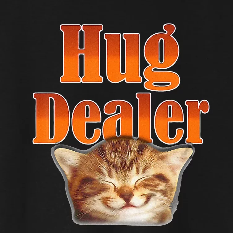 Funny Cat Hug Dealer Cute Kitty For Feline Fans Women's Crop Top Tee