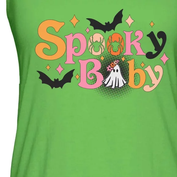 Funny Cute Halloween Spooky Baby Ladies Essential Flowy Tank