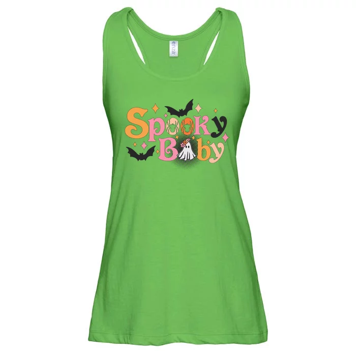 Funny Cute Halloween Spooky Baby Ladies Essential Flowy Tank