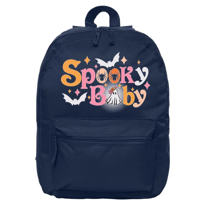 Funny Cute Halloween Spooky Baby 16 in Basic Backpack