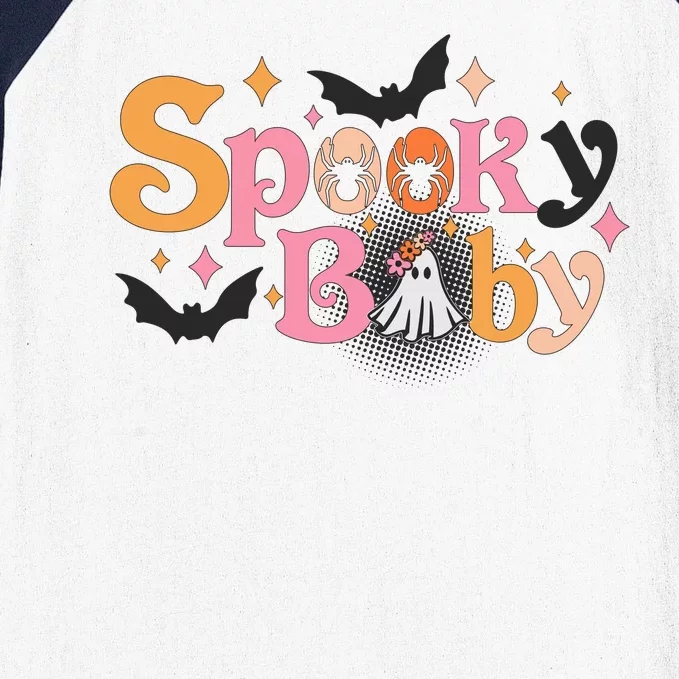 Funny Cute Halloween Spooky Baby Baseball Sleeve Shirt