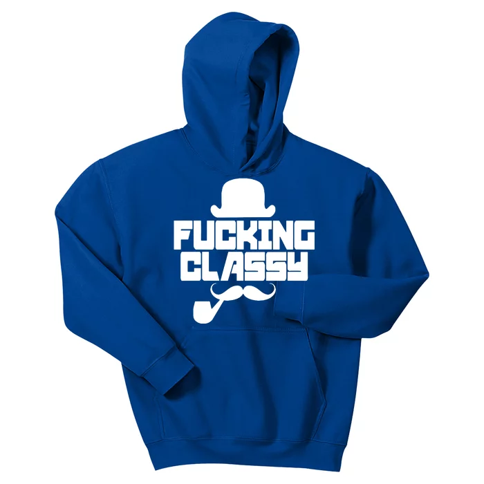 Fucking Classy Humor Kids Hoodie