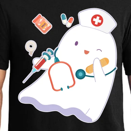 Funny Cute Halloween Nurse Ghost Pajama Set