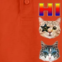 Funny Cat Hiss Rock And Roll For Cat Lover Cat Dad Cat Mom Dry Zone Grid Performance Polo