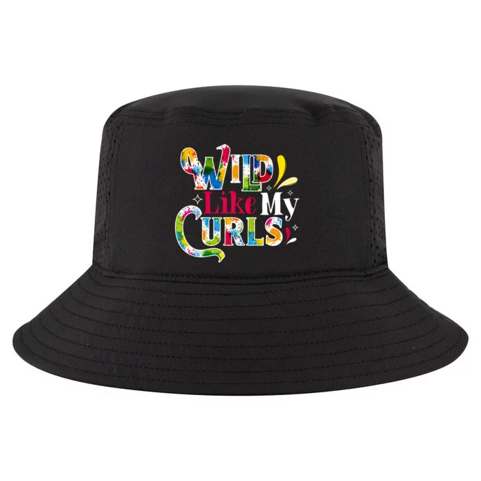 Funny Curly Hair Leopard Wild Like My Curls Gift Cool Comfort Performance Bucket Hat