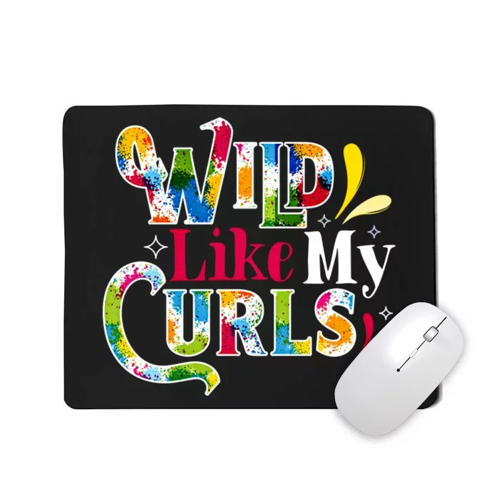 Funny Curly Hair Leopard Wild Like My Curls Gift Mousepad