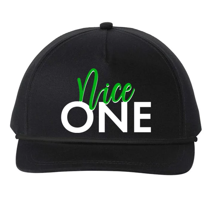 Funny Christmas Holiday Matching Shirt Nice One Snapback Five-Panel Rope Hat