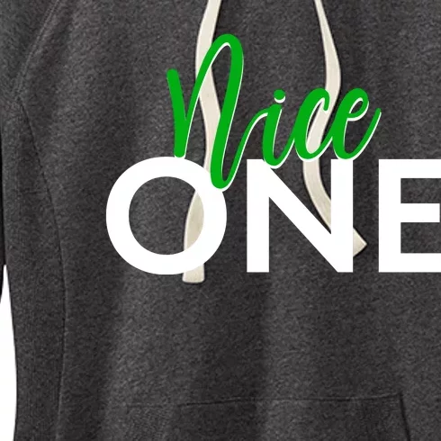 Funny Christmas Holiday Matching Shirt Nice One Women's Fleece Hoodie