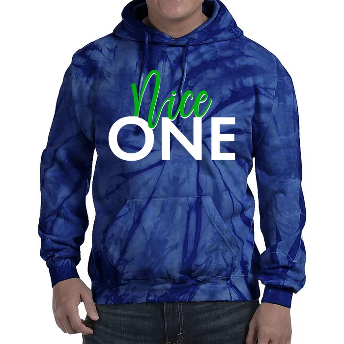 Funny Christmas Holiday Matching Shirt Nice One Tie Dye Hoodie