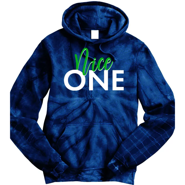 Funny Christmas Holiday Matching Shirt Nice One Tie Dye Hoodie