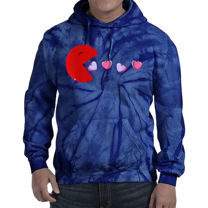 Funny Cute Hearts Valentine's Day Tie Dye Hoodie