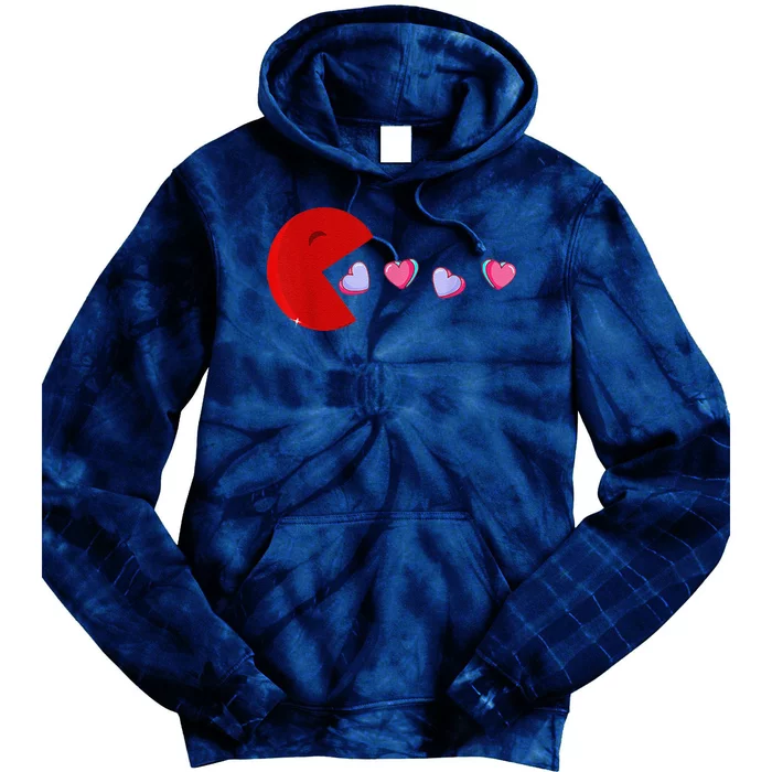 Funny Cute Hearts Valentine's Day Tie Dye Hoodie