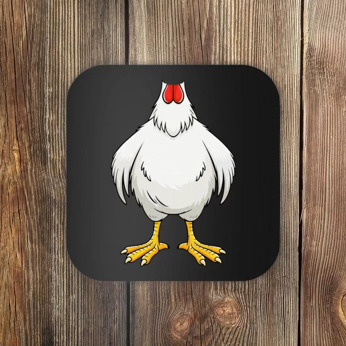 Funny Chicken Hen Body Costume Gift Coaster