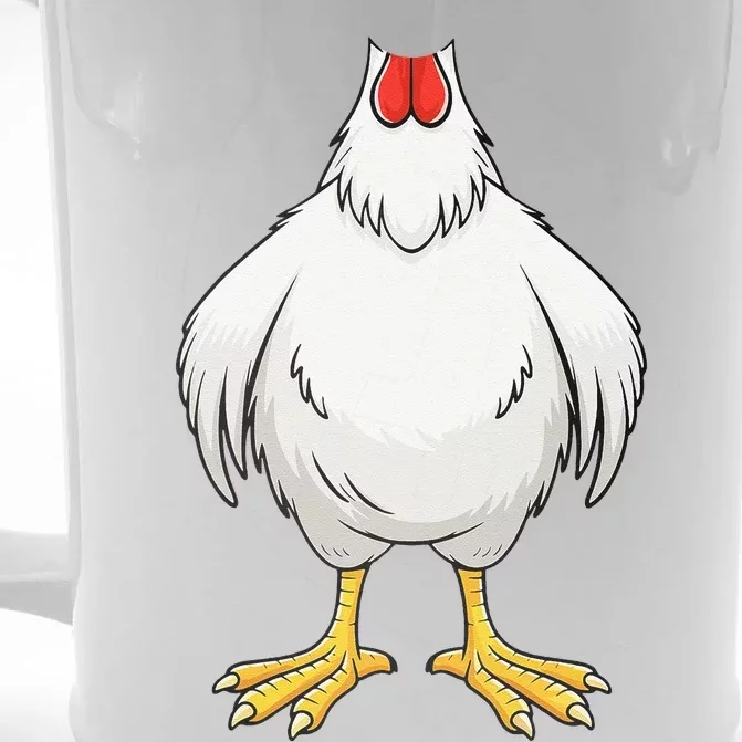 Funny Chicken Hen Body Costume Gift Front & Back Beer Stein