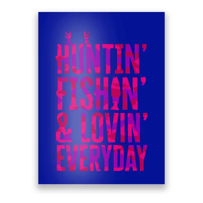 Fish Camo! Hunting Fishing Loving Every Day For Mom Gift Poster