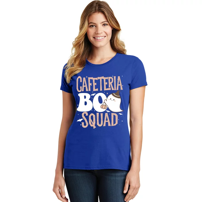 Funny Cute Halloween Cafeteria Boo Squad Costume Teacher Gift Women's T-Shirt