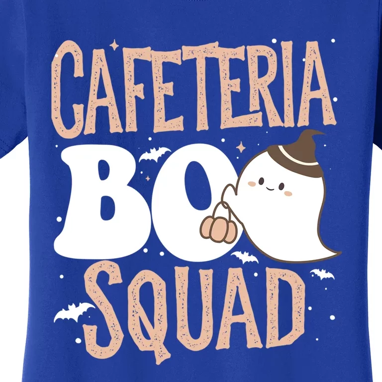 Funny Cute Halloween Cafeteria Boo Squad Costume Teacher Gift Women's T-Shirt