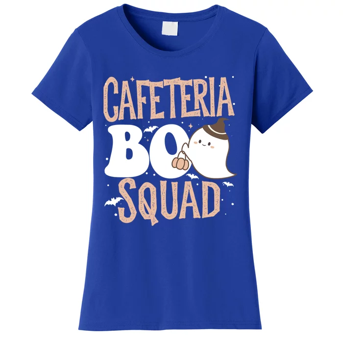 Funny Cute Halloween Cafeteria Boo Squad Costume Teacher Gift Women's T-Shirt