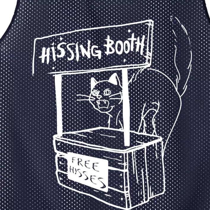 Funny Cat Hissing Booth Free Hisses Memes For Cat Lovers Mesh Reversible Basketball Jersey Tank