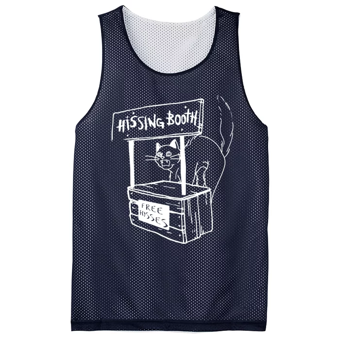 Funny Cat Hissing Booth Free Hisses Memes For Cat Lovers Mesh Reversible Basketball Jersey Tank