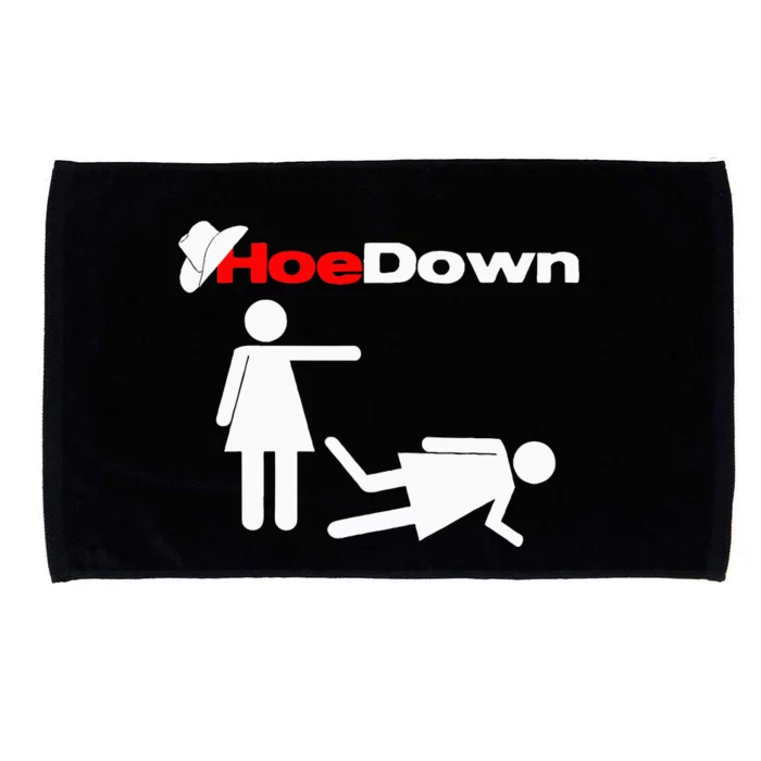 Funny Country Hoe Down Microfiber Hand Towel